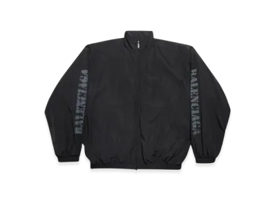 BALENCIAGA Stencil Type Tracksuit Jacket "Black"