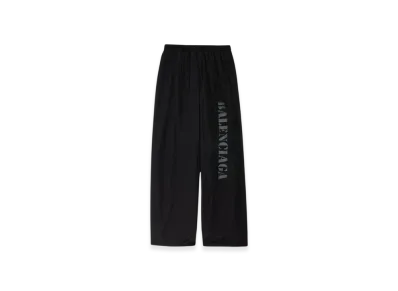 BALENCIAGA Stencil Type Tracksuit Pants "Black"