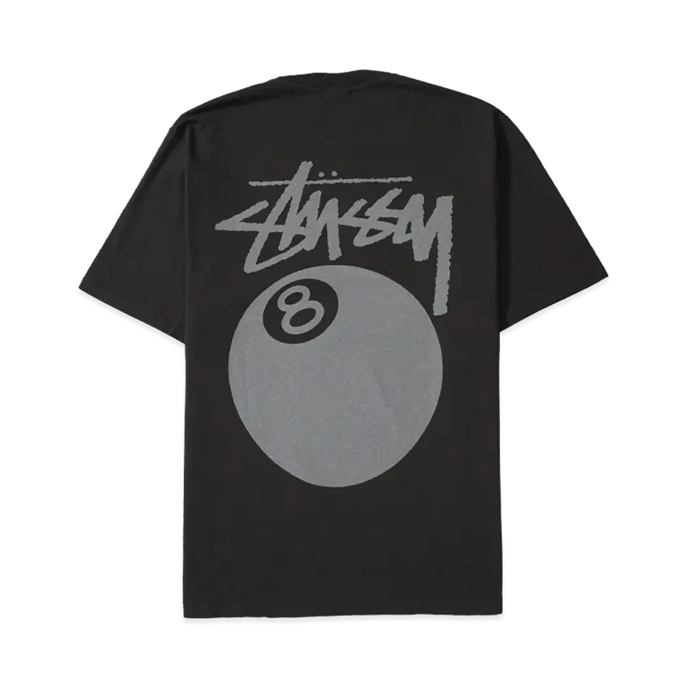Stussy 8 Ball Tee Pigment Dyed "Faded Black"