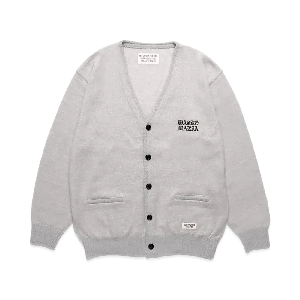 WACKO MARIA Mohair Knit Cardigan "Gray"