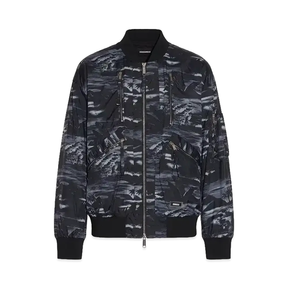 DSQUARED2 Hawaii Oversize Bomber "Black"