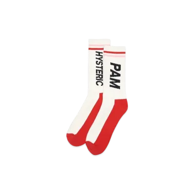 P.A.M. x HYSTERIC GLAMOUR Logo Sports Socks "White"