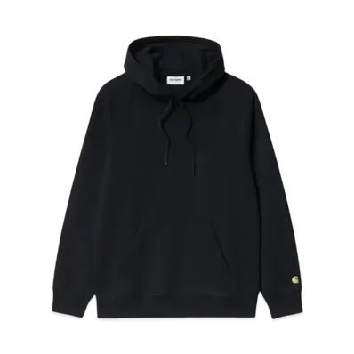 Carhartt WIP Hooded Chase Sweatshirt Pullover Parka "Black/Gold"