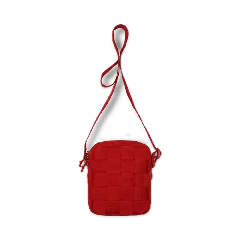 Supreme Woven Shoulder Bag "Red" (23SS)