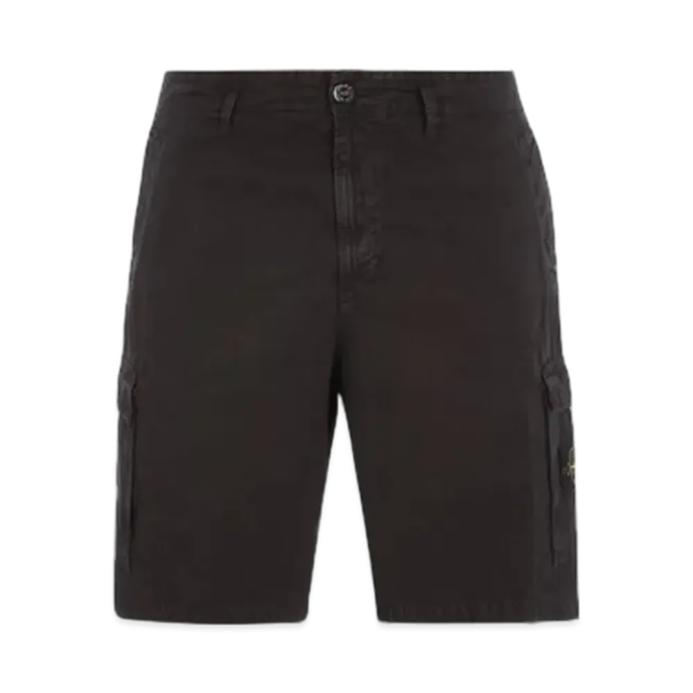 Stone Island L11WA Old Treatment Slim Fit Cargo Bermuda Shorts - 24SS "Blue"