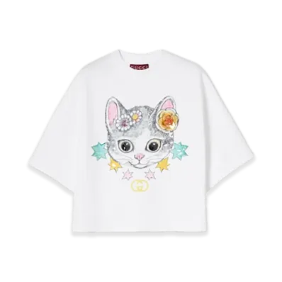 GUCCI x Higuchi Yuko Cropped T-shirtJapan Exclusive "White"