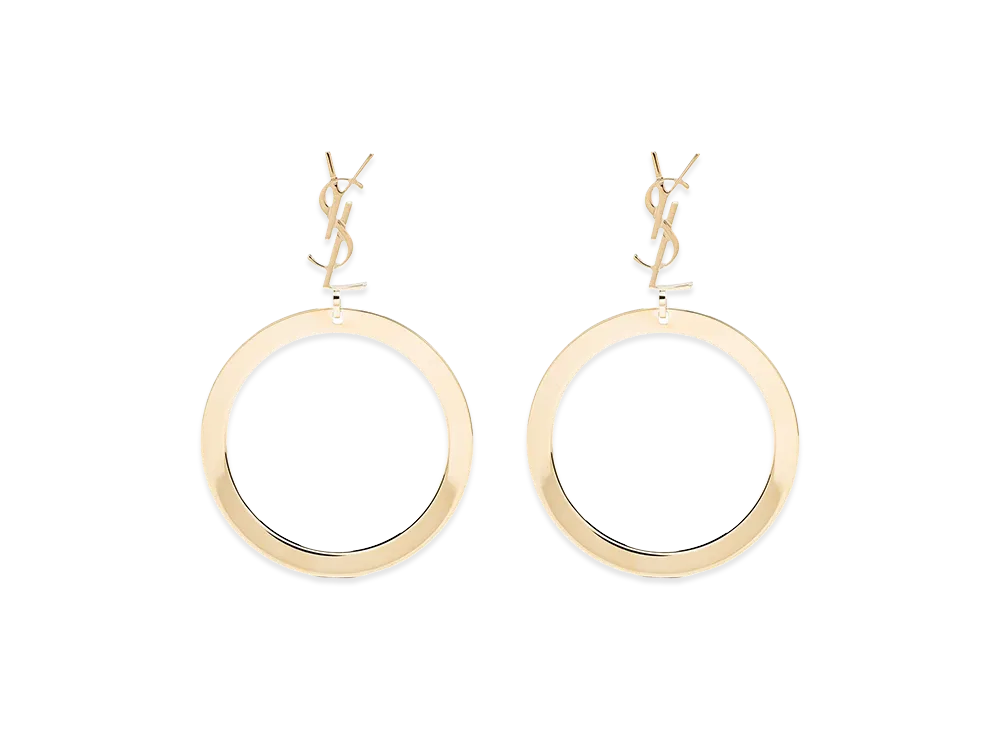 Saint Laurent Women's 'Cassandre' Earrings "Gold"
