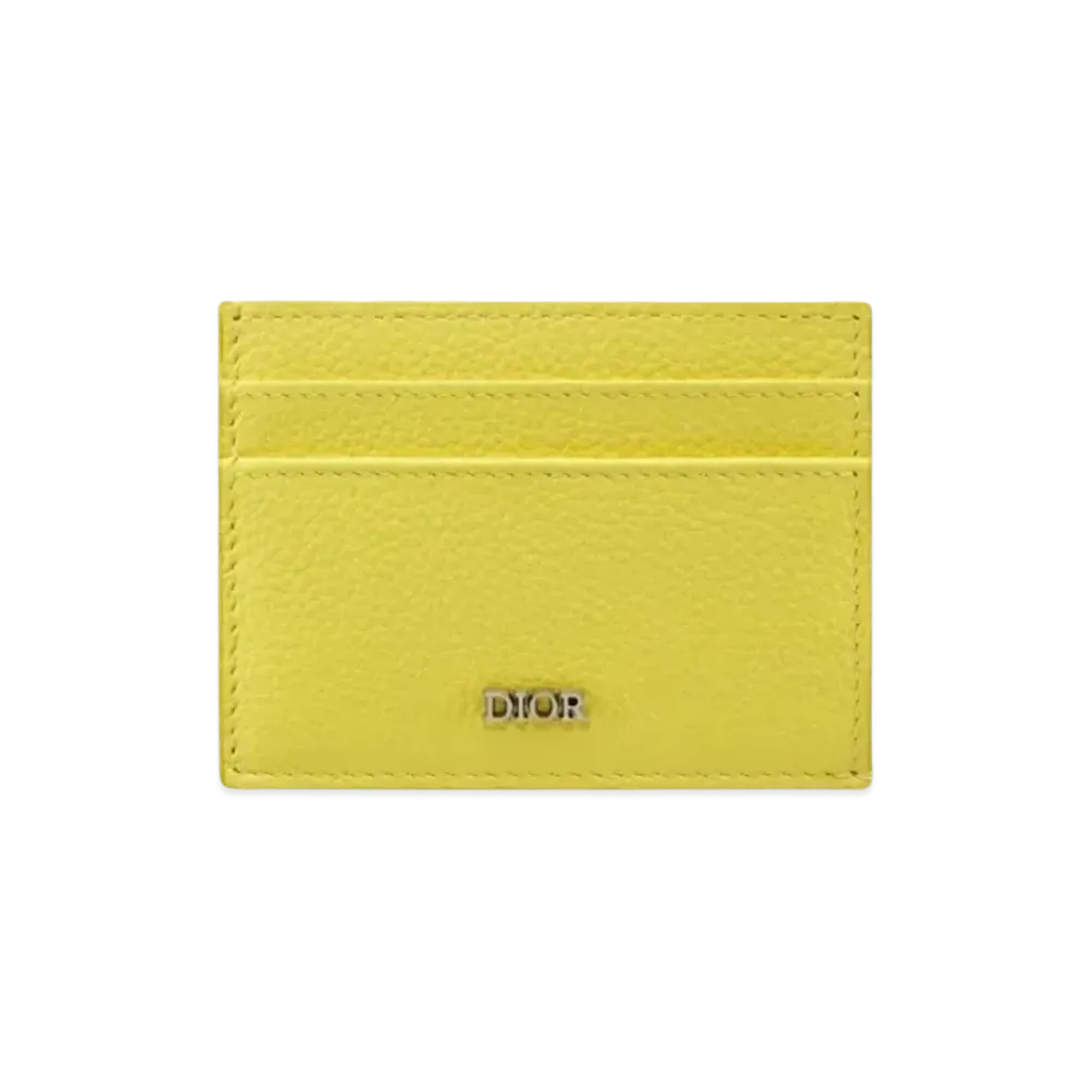 Dior Cow Leather Card Holder "Yellow"