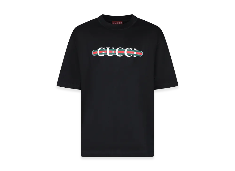 GUCCI 'Gucci Web' T-Shirt "Black"