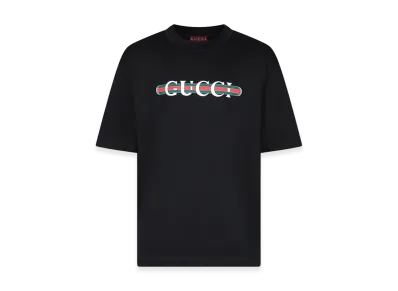 GUCCI 'Gucci Web' T-Shirt "Black"