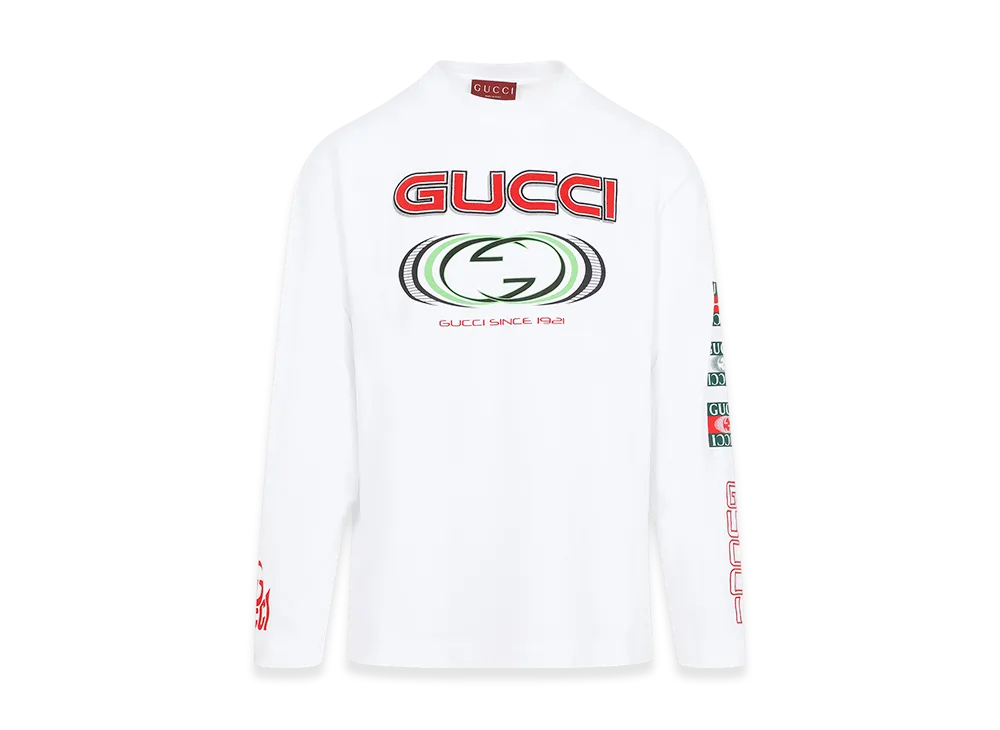 GUCCI Logo Print T-Shirt "White"