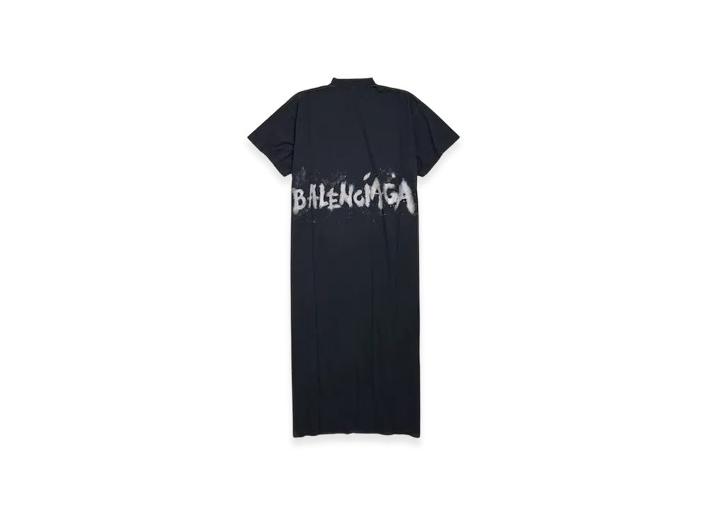 バレンシアガ ネイル ポリッシュ マキシ Tシャツ ドレス