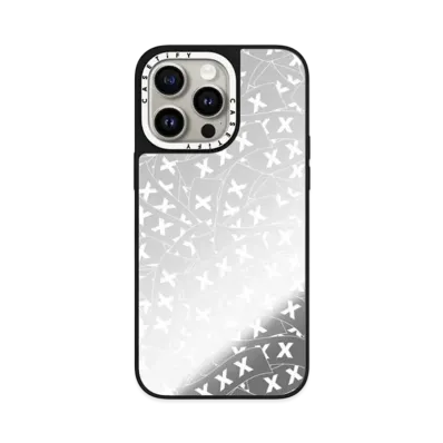 GOD SELECTION XXX x fragment design x CASETiFY Sticker Logo Clear White Case "Mirror"