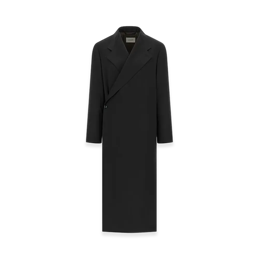 LEMAIRE Women's Wool Crepe Coat "Blue"
