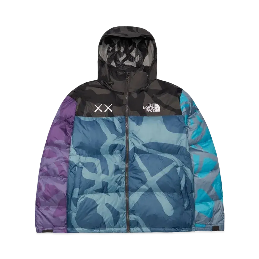 The North Face x Kaws Nuptse Jacket "Blue Purple"