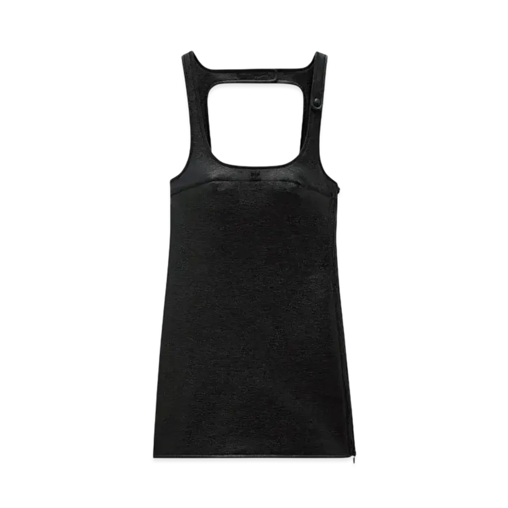Courreges Reedition Vinyl Dress "Black"
