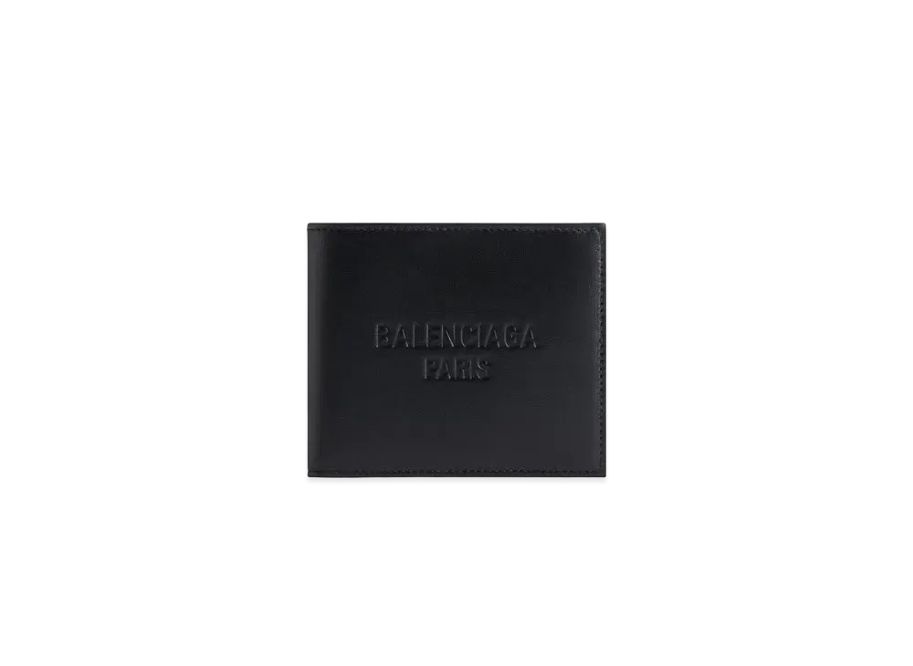 BALENCIAGA Duty Free Square Folded Wallet "Black"