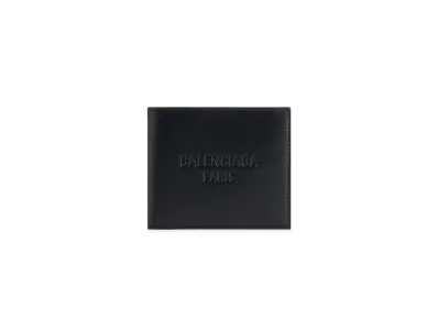 BALENCIAGA Duty Free Square Folded Wallet "Black"