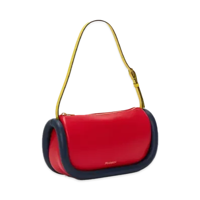 JW ANDERSON Bumper 15 Leather Shoulder Bag "Red"