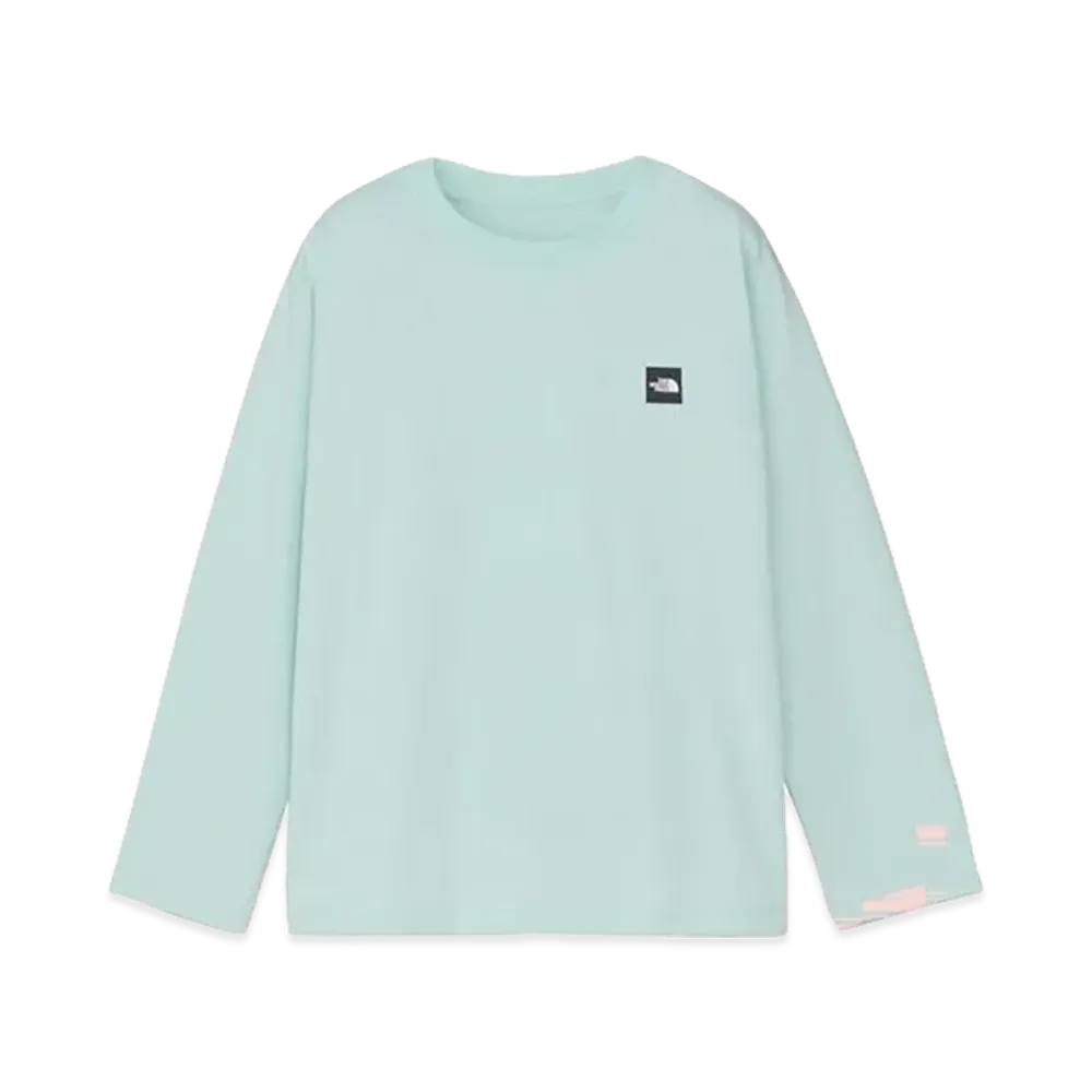 The North Face Long Sleeve Small Box Logo Tee Kids "Opal Frost"