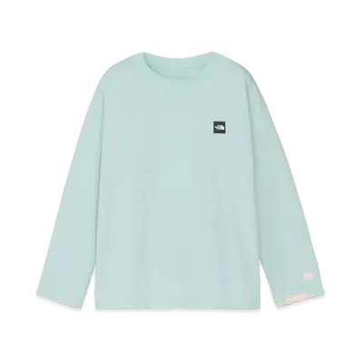 The North Face Long Sleeve Small Box Logo Tee Kids "Opal Frost"