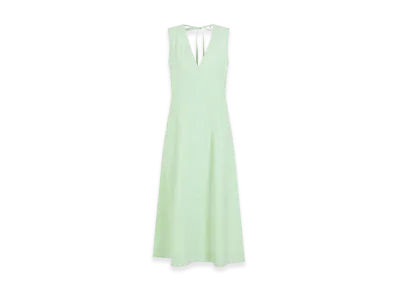 Bottega Veneta Women's Compact Cotton Midi Dress "Fresh Mint"