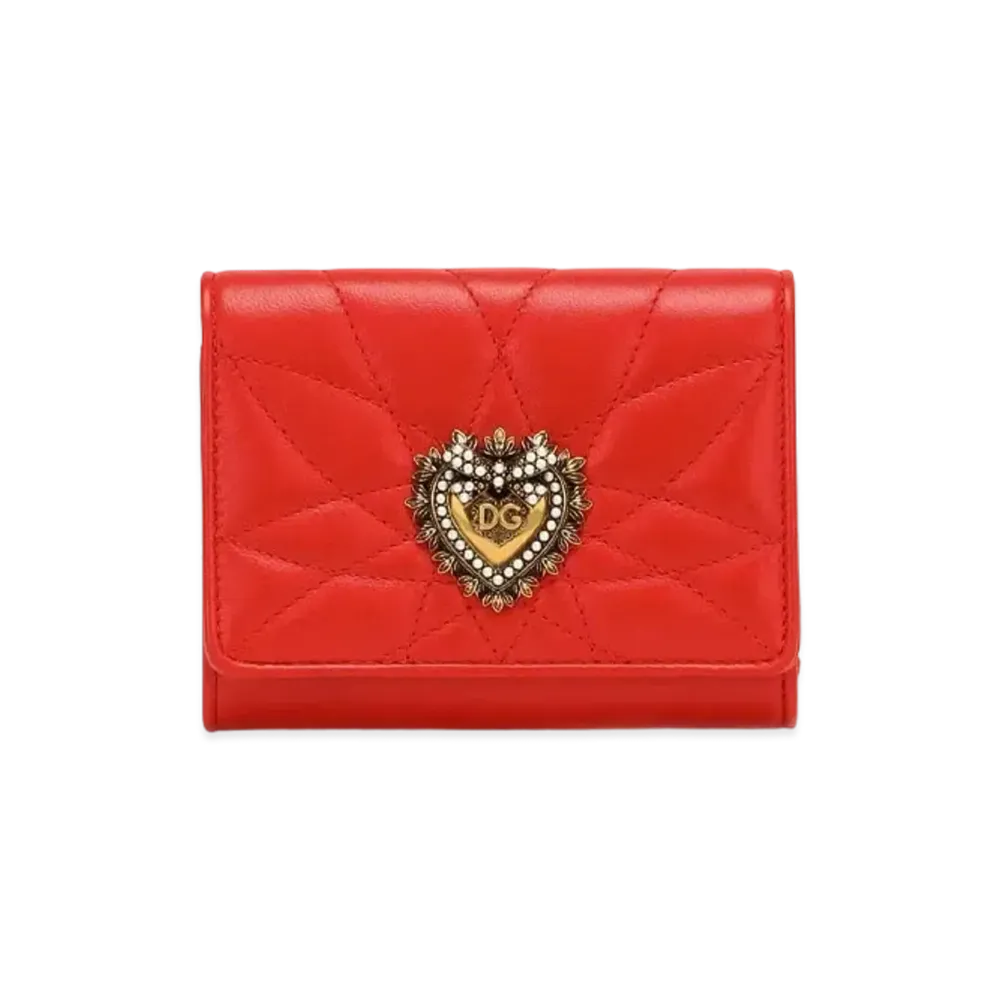 Dolce&Gabbana Devotion Continental Wallet Small Matrassenupa "Orange"