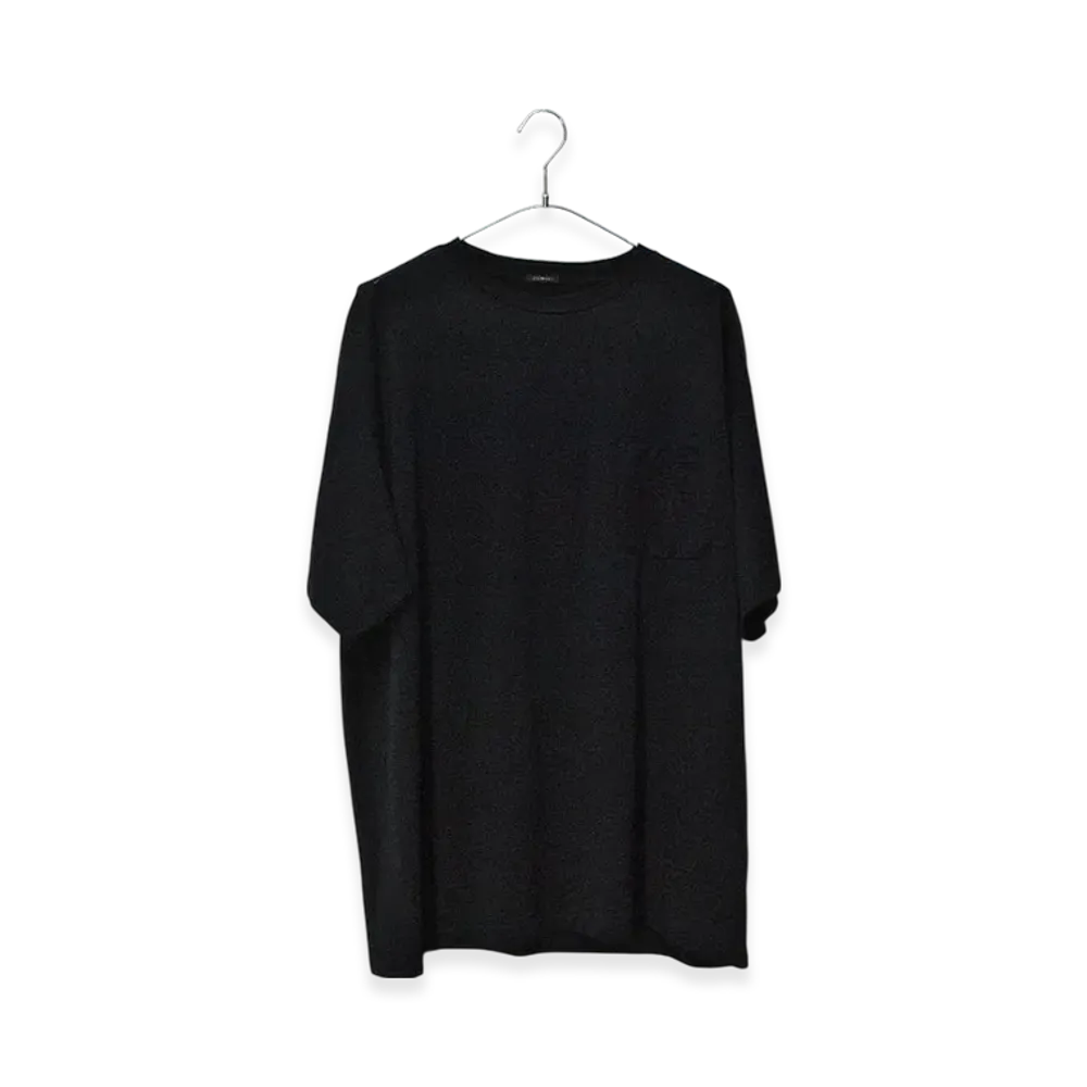 COMOLI x WISM Wool Tenjiku S/S Crew Tee "Black"
