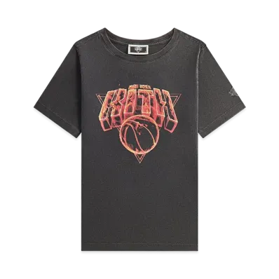 Kith Kids for the New York Knicks Vintage Fire Tee "Black"