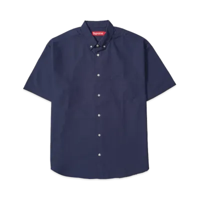 Supreme Loose Fit Oxford S/S Shirt (26SS) "Navy"