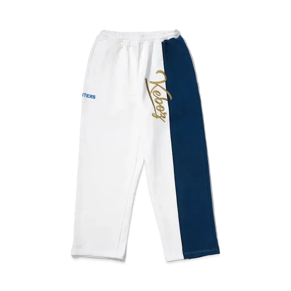 KEBOZ / FIGHTERS 2TONE SWEAT PANTS "White"