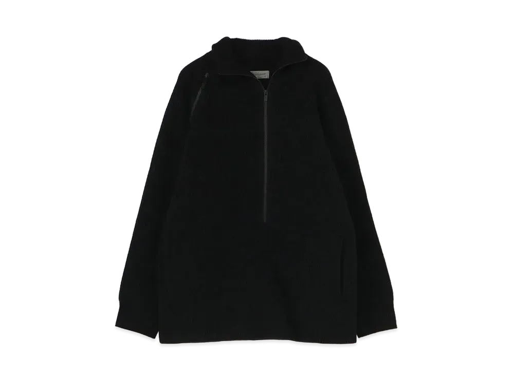 Yohji Yamamoto Pour Homme 5G HALF CARDIGAN DRIVERS KNIT "Black"