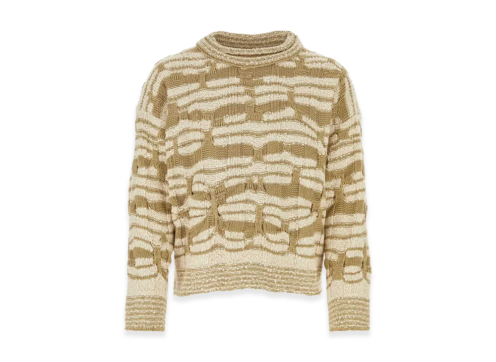 Bottega Veneta Embroidered Cotton Blend Sweater "Multicolor"
