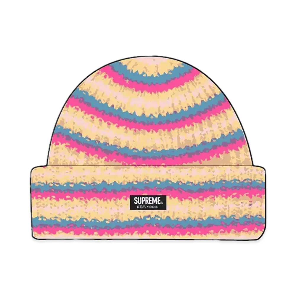 Supreme Loose Stripe Beanie "White"