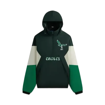 Kith & '47 For The NFL: Eagles Quarter Zip Anorak With Hood "Stadium"