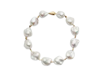 Bottega Veneta Pearl Necklace "White"