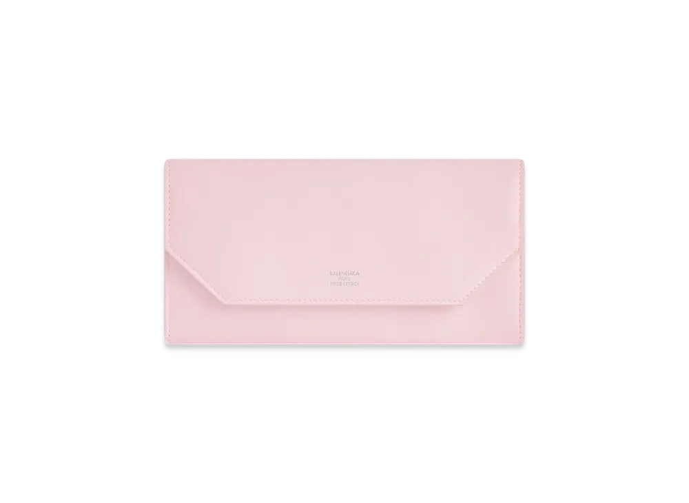 BALENCIAGA Envelope Long Wallet Card Holder "Pink"