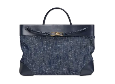 Bottega Veneta Large Andiamo "Navy/White/Space"