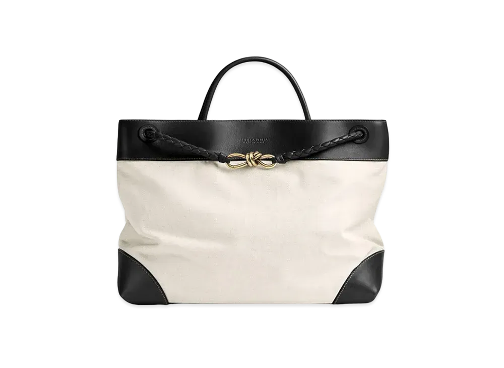 Bottega Veneta Large Andiamo "Natural/Black"