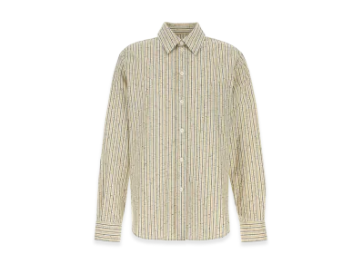 Bottega Veneta Embroidered Cotton Blend Shirt "Multicolor"