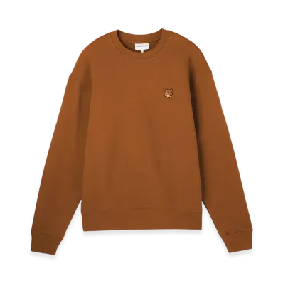 Maison Kitsune Bold Fox Head Patch Comfort Sweatshirt "Tobacco"