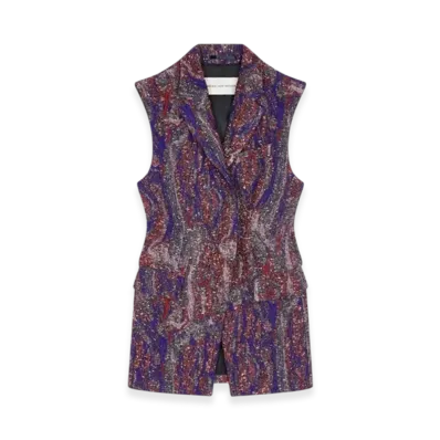 DRIES VAN NOTEN Women's Jacquard Blazer "Red"