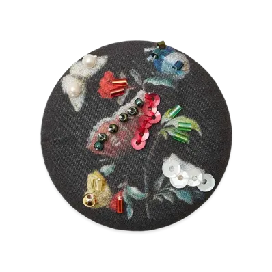 UNDERCOVER Silk Fabric Badge "Charcoal"