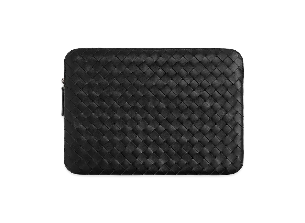 Bottega Veneta Leather Getaway Document Case "Dark brown"