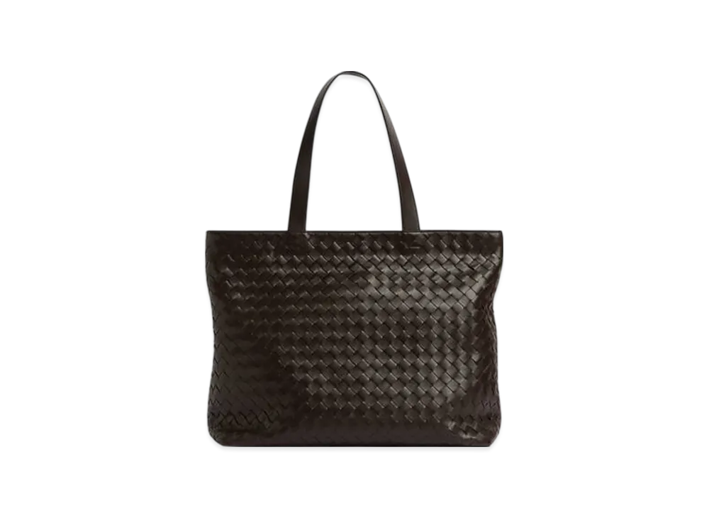 Bottega Veneta Large Intrecciato Zipped Tote "Fondant"