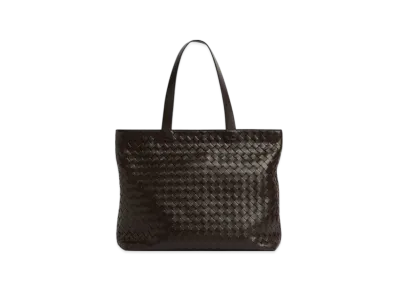 Bottega Veneta Large Intrecciato Zipped Tote "Fondant"