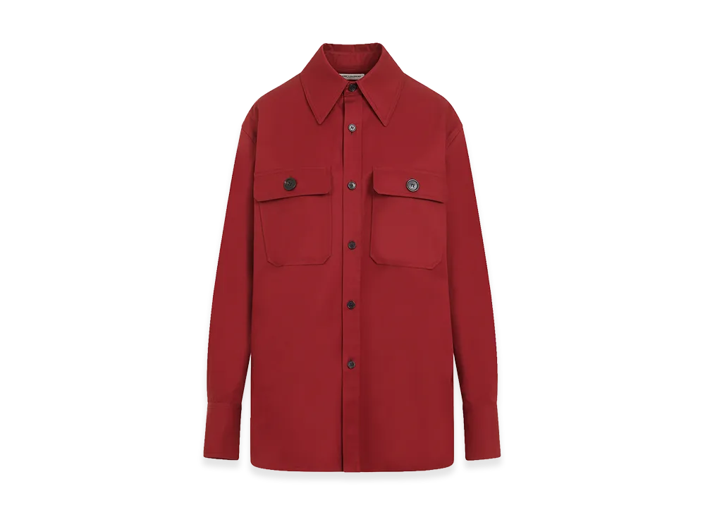 Saint Laurent Women's Cotton Shirt "Red"