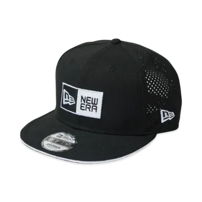 NEW ERA Golf 9Fifty Laser Perforated Box Logo "Black"
