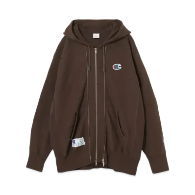 Champion x UNDERCOVER Reverse Weave Zip Hooded Sweatshirt "Dark Brown"