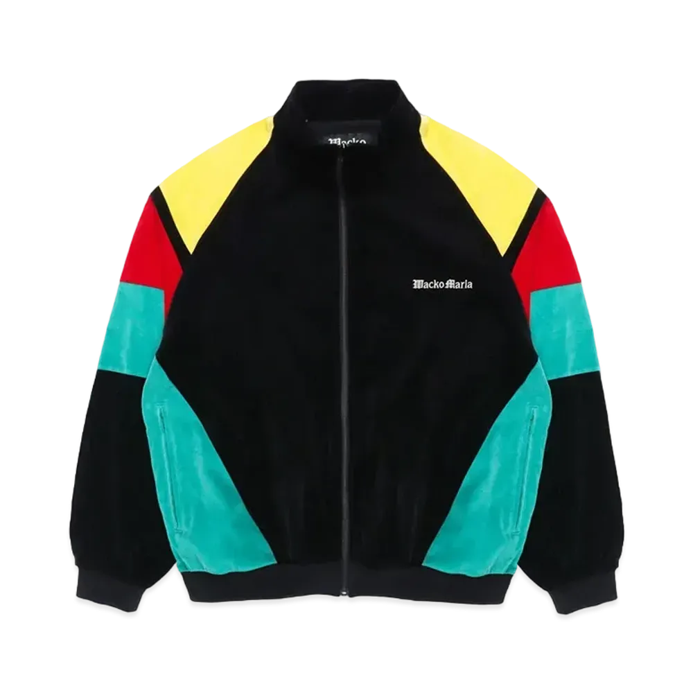 WACKO MARIA Velveteen Track Jacket "Black/Green"